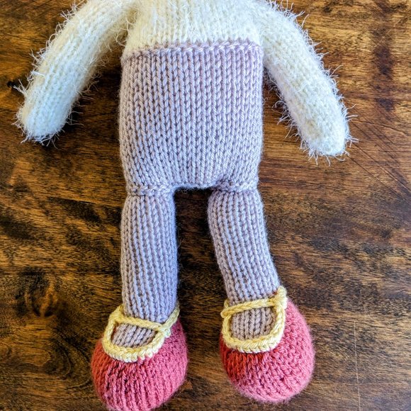 Meet Nelly Mouse handmade tricot stuffed animal baby shower -birthday gift 15 in - Picture 10 of 14
